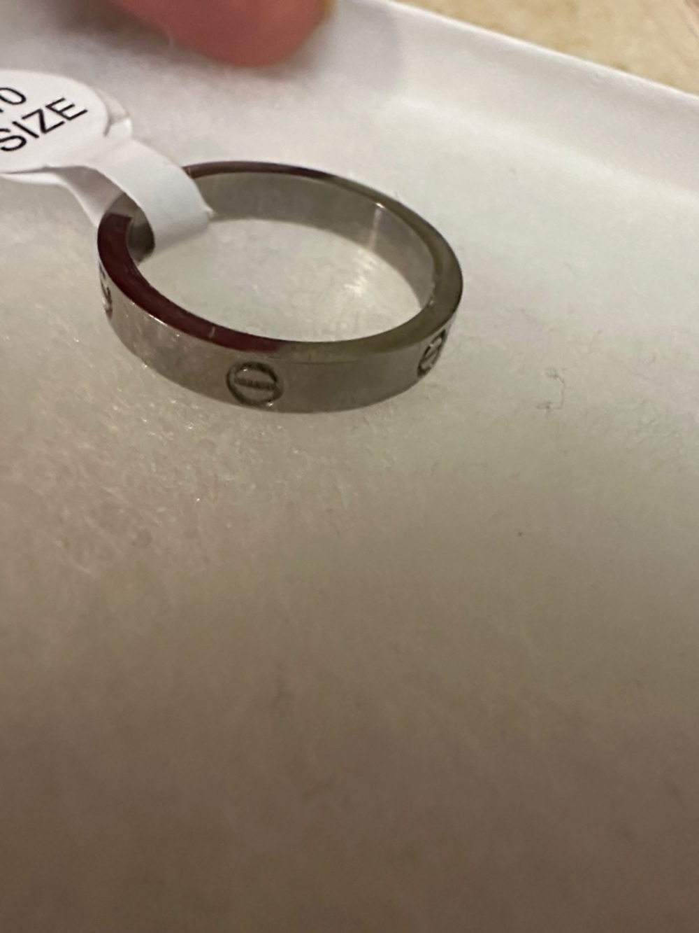 Classic Silver Screw-Accent Womens Band - Picture 3 of 5